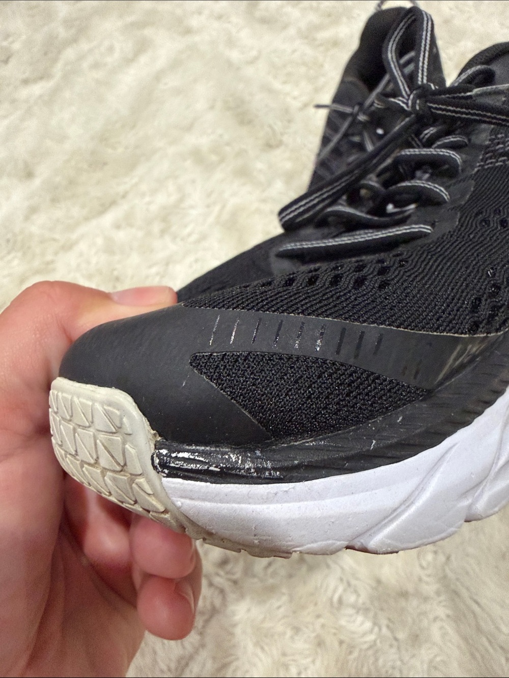 Hoka One One Clifton 6 in Black and white Mens Running Shoes
Athletic Sneakers 9 - Picture 8 of 8
